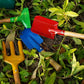 IELEK Gardening Tools Trowel, Rake, Shovel, Spoon, Fork for Gardening Tools Best Outdoor Easter Gift