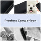 Deshedding Brush for Dogs & Cats - Dual-Head Pet Grooming Tool with Ergonomic Handle, Gentle Hair Removal Brush for Horses, Rabbits