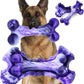 Magicorange Tough Dog Toys, Chew Toys for Aggressive Chewers, Dog Bone Toy Nylon Almost Indestructible Dogs Toy for Teeth Cleaning and Training (Purple)