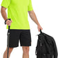MAGCOMSEN Men's Short Sleeve UPF 50+ Sun Protection Shirts Quick Dry Athletic T-Shirt Hiking Running Swimming Rash Guard