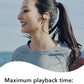 nwm GO Wireless On-Ear Speakers (Open Ear Earphones) Sound Leakage suppressed (PSZ Technology - Bone Conduction Alternative) Designed in Japan | Fog Black