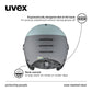 uvex Wanted Visor ski Helmet for Women & Men - Adjustable Helmet with Integrated Visor