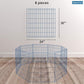 30 Tall Dog Blue Playpen Crate Fence Pet Kennel Play Pen Exercise Cage -8 Panel