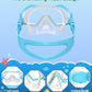 W WSTOO Kids Swim Goggles with Nose Cover,Snorkel Diving Swimming Mask for Youth 5-15,HD 3-Window Wide Vision Anti-Shattered Lens Anti-Fog&Leak