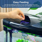 7 Gallon Glass Aquarium Starter Kit with Flip-Top Feeding Port for Betta Fish: Crystal Clear Viewing, Eco-Cycle Filtration, Air Pump, and LED Lighting