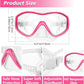 GoseWave Snorkeling Gear for Kids, Kids Snorkel Set for Ages 5-15, Anti-Fog Diving Mask and Dry Top Snorkel Set, Unisex Swimming Goggles with Nose Cover