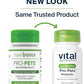 Vital Nutrients Pro Pets Probiotics for Dogs and Cats | Dog Probiotics for Digestive Health, Gut Health, Occasional Diarrhea* | Tasty Meat Flavor | Non-GMO | Hyperbiotics | 60 Micro Tablets