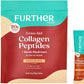 Further Food Chocolate Collagen Peptides Powder Stick Packs, Grass-Fed Pasture-Raised Hydrolyzed Type 1 & 3 Protein, Gut Health + Joint, Hair, Skin, Nails, Paleo Keto Sugar-Free 9.74 oz