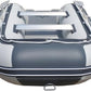 Newport 8ft 10in Dana Inflatable Sport Tender Dinghy Boat - 3 Person - 10 Horsepower - USCG Rated, White/Gray