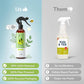kin+kind Plant-Based Flea & Tick Spray for Dogs and Cats with Lemongrass - Essential for Flea & Tick Treatment - Flea Spray for Dogs and Cats - Pet Supplies 12 fl oz