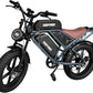 DEEPOWER Electric Bike for Adults,1500W/3500W Peak Motor 30MPH 35-180 Miles Electric Dirt Bike,Dual Suspension Ebikes for Adults, 20" Fat Tire E Bike with 624-2880Wh Battery,UL 2849 Tested
