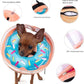 Inflatable Dog Cone Collar with Enhanced Anti-Licking, Soft Neck Donut for Dogs Cats, Recovery Pet Cone Collar After Surgery for Large Medium Small Dogs (Donut Blue, Medium)