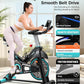 pooboo Exercise Bike, Adjustable Magnetic/Brake Pad Resistance Silent Belt Drive, Indoor Cycling Bike for Home Cardio, Fitness Stationary Bike with 350lbs/300lbs Weight Capacity &Upgraded Version Seat