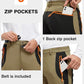 TBMPOY Men's Snow Ski Hiking Pants Waterproof Winter Fleece Lined Pants Camping Skiing Ice Fishing Pants with Belt