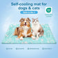 BEAUTYZOO Upgrade Dog Cooling Mat Extra Large, Reversible Self-Cooling Mat for Dogs, Thicken Pet Ice Cool Pad Blanket for Summer Kennel Sofa Bed Floor Car Seat, Machine Washable&Foldable, 48"x28"