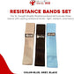 Resistance Bands Set, Versatile Latex Exercise Bands for Home and Gym Workouts, Ideal Workout Equipment for Men and Women, Resistance Bands for Legs, Physical Therapy, (3-Pack)