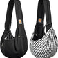 Tomkas Small Dog Sling Carrier - Zipper Pocket & Classic Strap - for 3-10 lbs Pets(Black)