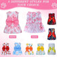 8 Pcs Summer Hawaiian Dog Dresses, Dog Bowknot Dresses Cute Hawaii Puppy Dress Soft Lightweight Clothes Princess Outfits Pet Skirts for Girl Dogs Beach Parties(Medium)