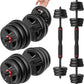 Adjustable Dumbbells, 20/30/40/55/60/70/80/90lbs Free Weight Set with Connector, 2 or 3 in 1 Dumbbells Used as Barbell, Kettlebells, Fitness Exercises for Home Gym Suitable for Men/Women
