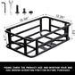 AWQM Large Ebike Basket, Waterproof Metal Electric Bicycle Basket, Quick Assemble Bike Accessories Rear Cargo Rack for Picnic, Pet, Sports