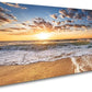 Jiuqinghua Wall Art Decor Large Canvas Print Picture Sunrise over the Sea 1 Panel Ocean Beach Waves Scenery Painting Artwork for Office Wall Decor Home Decoration Stretched and Framed Ready to Hang