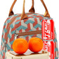 FlowFly Insulated Lunch Cooler Bag - Tote Bag Organizer for Women/Men, Red#3D