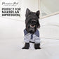 Parisian Pet Preppy Boy Polo Dog Shirt – Puppy Outfits – 100% Cotton Doggie Clothes – Cute Machine Washable Puppy Apparel - Dog Shirts for Large Dogs 2XL