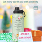 32oz Insulated Water Bottle,Stainless Steel Vacuum Water Bottle, BPA-Free & Leakproof -with Paracord Handle,Strap,Straw Spout Lids, Water Jug for Gym Sports,Christmas Gifts for Women
