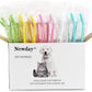 50 Pack Dual Ended Long Dog & Cat Toothbrush, Pet Safe Super Soft Bristles for Pet Dog Puppy Kitten Dental & Oral Care Teeth & Gums, Pet toothbrushes in Box, Bulk Individual polybag (Colorful)