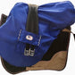Majestic Ally Nylon Waterproof Fleece Lined Ride On English Saddle Cover-Multiple Color (Royal Blue)