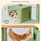 Taoqimiao Cat Tree, 71-Inch Cat Tree Cat Tower for Indoor Cats, Plush Multi-Level Cat Condo with 10 Scratching Posts, 2 Perches,Basket, 2 Caves,Hammock, 2 Pompoms,MS020T Cactus
