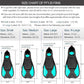 FYJS Short Swim Fins with Comfortable Full Foot Pocket Travel-Size for Snorkeling and Scuba Diving