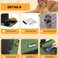 Extra Large Dog Crate with 2 Foldable Bowl, 40 Inch Collapsible Travel Dog Crate Kennel with Soft Blanket for Medium Dogs,Indoor & Outdoor (40" L x 27" W x 27" H, Green)