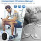KingPavonini Wireless TENS Unit, Muscle Stimulator for Pain Relief, Portable Rechargable TENS EMS Machine, LED Screen, Remote, Dual Channel 6 Modes 16 Intensity Massager, Charging Case (4 Pads)