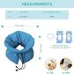 Cat Recovery Collar, Soft Adjustable Cat Cone Alternative, Lightweight Waterproof Fasteners Collars for Cats Kittens Puppies, After Surgery Stop Licking and Daily Use (Lake Blue, M(Neck7.9-13.8"))