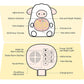 Sheep Alarm Clock with Night Light for Kids with Sleep Training and Sound Machine, Rechargeable Silicone Lamp OK to Wake Clock，Cute Animal Tabletop Lamp, Perfect Sleep Companion for Boys Girls, Pink