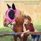 Horse Fly Mask with Ears, Comfortable Fit Stretch Fabric with UV Protection Soft on Skin Breathability for Small/Medium Size Horses (Pink)