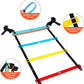 Agility Ladder Speed Training Equipment, 9 Rung 13FT Sports Agility Ladders Set Workout Ladder with 10 Disc Cones for Soccer, Speed, Football Fitness Feet Training