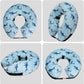 CuteBone Inflatable Dog Cone with Removable Soft Fleece Covers for Small/Medium/Large Dogs and Cats Neck Donut Collar After Surgery GWB05L