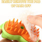 Rechargeable 3in1 Self-Cleaning Steam Grooming Brush for Cat and Dog Shedding - 2 Gears for Long/Short Hair - Green