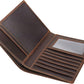 Polare Luxury RFID Blocking Leather Passport Holder Travel Wallet For Men and Women (Dark Brown)