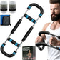 Twister Arm Trainer, 60-110lb Adjustable Resistance Workout Equipment Twister Arm Chest Exerciser Power Twister Bar, Portable Chest Press Machine Detachable Design Fitness for Home & Gym