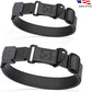 Dogline Biothane Waterproof Dog Collar with Herm Sprenger Black Stainless Steel Quick Release Buckle – Heavy Duty Tactical Durable Collar for Dogs – Comfortable and Safe Pet Collar W3/4" L12-19 Black