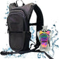 Rave Hydration Backpack – Anti-Theft Festival Hydration Pack with 1.5L Leakproof TPU Bladder – Slim, Insulated Water Pack with Secret Pockets & Breathable Back – for Raves, Music Festivals, EDC