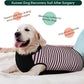 Kuoser Dog Recovery Suit, Anti Licking Dogs Rear Leg Sleeve, Abdominal Dog Surgical Suit with Pants Cover Protect Wounds, Dogs Elbow Protector Soft Pet Surgery Onesie Cone Alternative, Pink 3XL