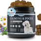 Calming Chews for Dogs – Calming Treats for Anxiety, Stress, Separation, Travel&Thunder, Relaxation & Focus Support with L-Theanine, Valerian Root, Chamomile & Ashwagandha, Bacon Flavor, 90Ct