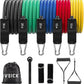 VEICK Resistance Bands, Exercise Bands, Workout Bands, Resistance Bands for Working Out with Handles for Men and Women, Exercising Bands for Fitness Weights Work Out at Home