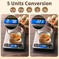 Food Scale, 33lb Digital Kitchen Scale with Stainless Steel & Tempered Glass, 1g / 0.05oz Precise Graduation, Waterproof and Sturdy Surface, for Cooking, Baking, Weight Loss, Meal Prep