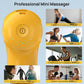 Mini Massage Gun Deep Tissue, Handheld Portable Mini Travel Size Percussion Deep Tissue Massager with 4 Attachments & 5 Speeds, Ideal Gift for Men & Women, Yellow