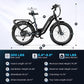 1500W Motor Peak Electric Bike for Adults and Teenagers, 48V 20AH Removable Battery Step Thru EBike, 30+MPH, 80 Miles Max Range, 24" Fat Tire Adult Electric Bicycles for 7 Speed